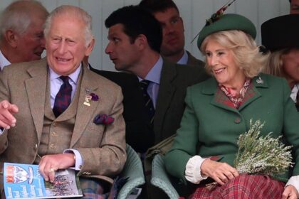 King Charles and Queen Camilla catch the giggles in heartwarming moment