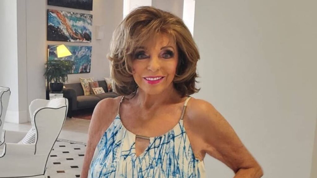 Joan Collins, 93, is ageless in glamorous off-the-shoulder dress amid St Tropez getaway