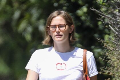 Violet Affleck shows off her height in red shorts on summer break LA outing