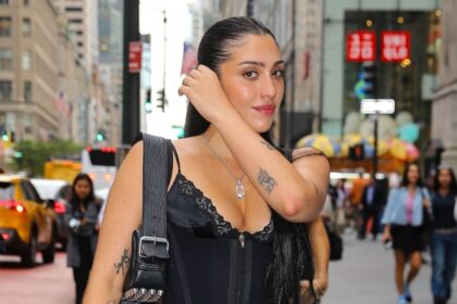 Lourdes Leon turns heads in daring lace corset and leather look in NYC