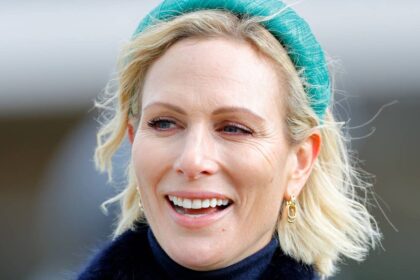 Makeup free Zara Tindall is a natural beauty in skinny jeans for family day out