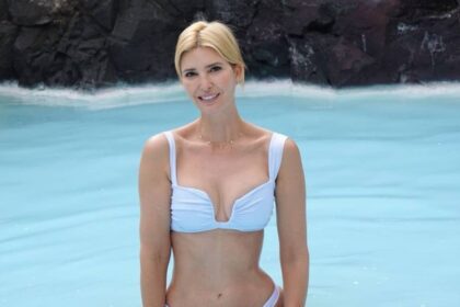 Ivanka Trump, 44, showcases incredible physique as she hits the waves in figure-hugging swimwear