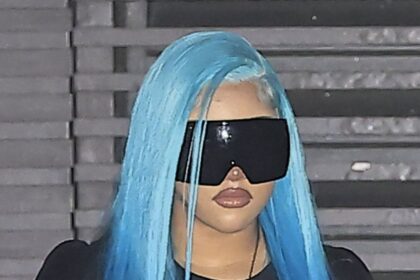 North West, 13, turns heads with new thigh piercings and electric blue hair in Malibu