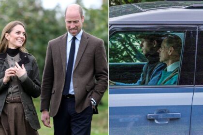 Prince William and Kate Middleton pictured on Balmoral summer break as they spend quality time with royal relatives before Prince Harry’s grand return