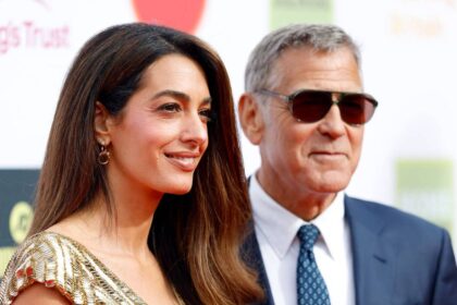 George and Amal Clooney break cover with rarely-seen twins after terrifying wildfire evacuation