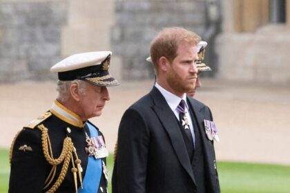 King Charles looks identical to his youngest son, Prince Harry, in unearthed childhood photo.