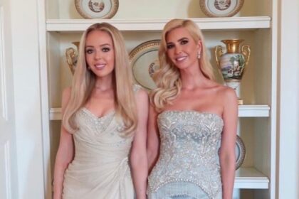 Ivanka and Tiffany Trump look closer than ever as they hold hands in glamorous White House photos