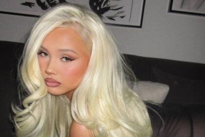 Alabama Barker is the ultimate muse in naked lace jumpsuit