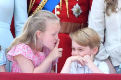 Savannah Phillips pictured being told off after cheeky moment left Prince George tearful