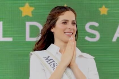 Miss Universe Fátima Bosch receives honorary distinction during her latest trip to Ecuador
