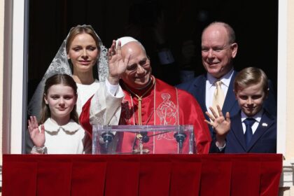 Princess Charlene and Prince Albert reunite with Pope Leo months after the pontiff’s historic visit to Monaco