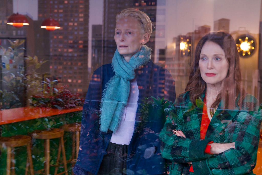 Julianne Moore and Tilda Swinton in The Room Next Door 