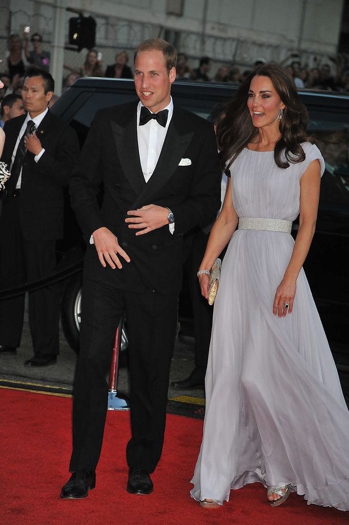 Prince William and Kate Middleton arrive at the BAFTA Brits To Watch event held at the Belasco Theatre. 