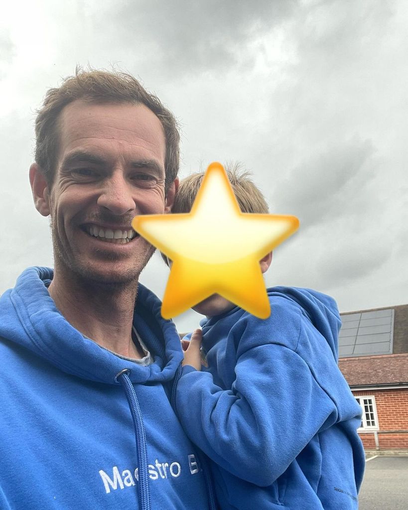 Andy Murray and his son Teddy