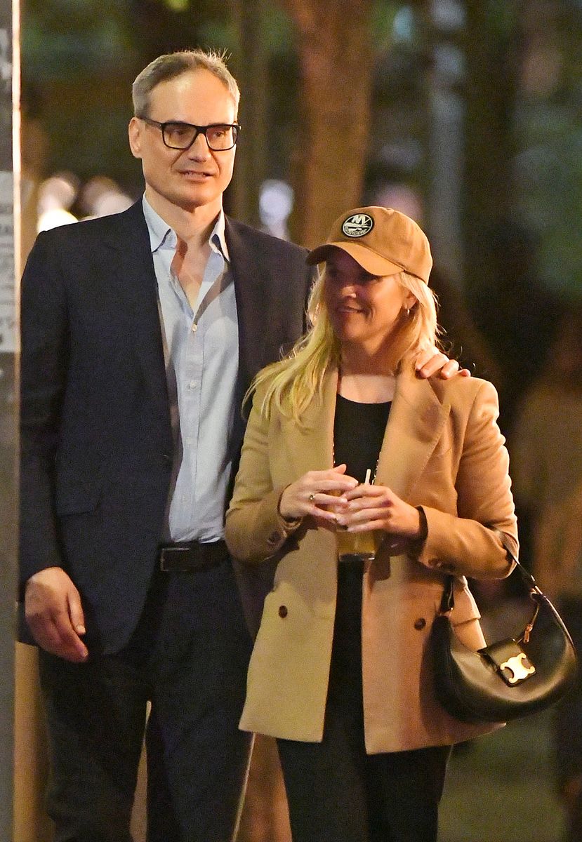 Reese Witherspoon is spotted on a date with Oliver Haarmann in New York City. 