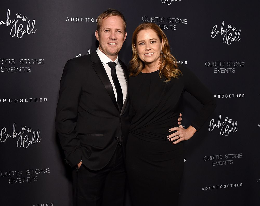 Jenna Fischer with her husband Lee Kirk