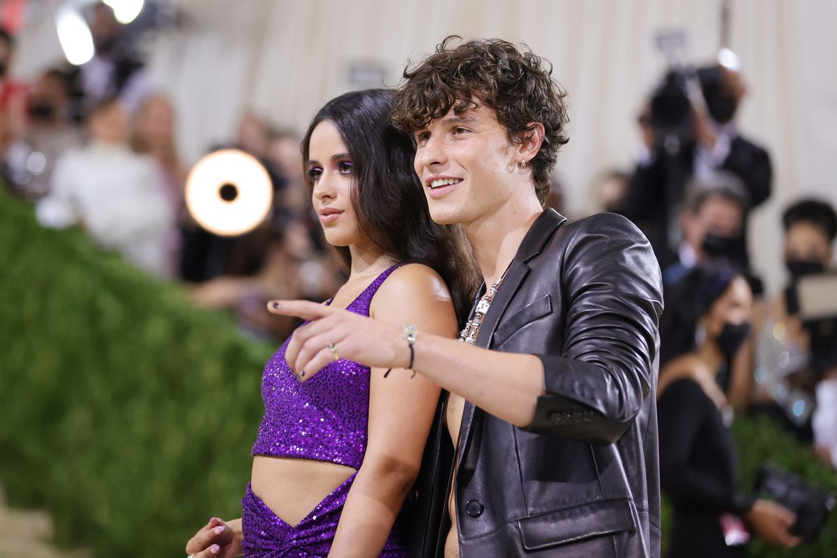 Camila Cabello and Shawn Mendes attend The 2021 Met Gala 