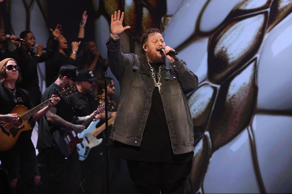 Musical guest Jelly Roll performs on Saturday Night Live