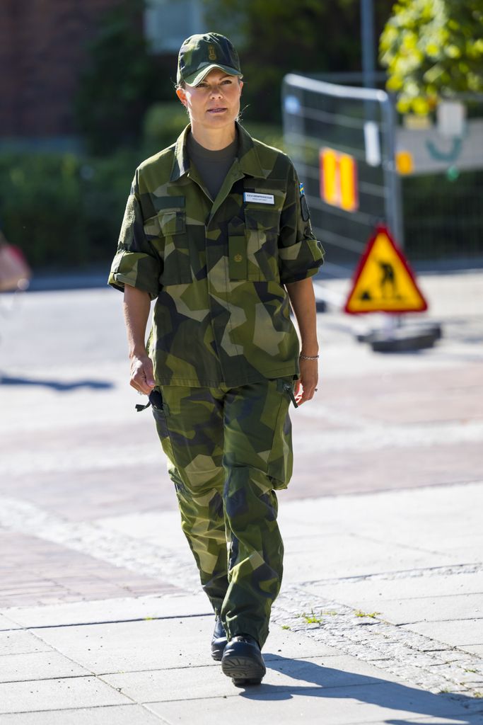 Crown Princess Victoria arriving at Karolinska University Hospital 