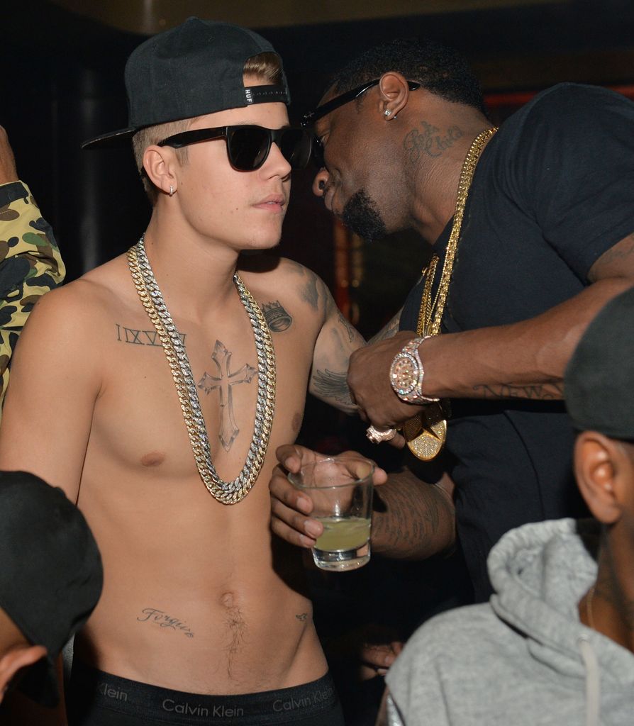 Justin Bieber and Sean 'Diddy' Combs in 2014