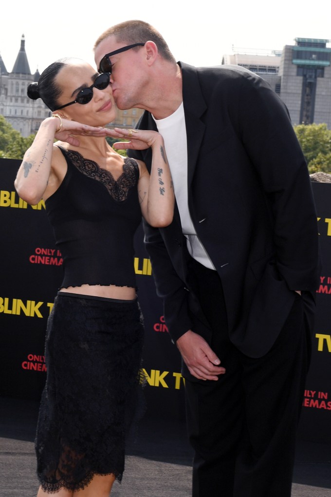 Channing Kissing Zoe at the ‘Blink Twice’ Photo Call