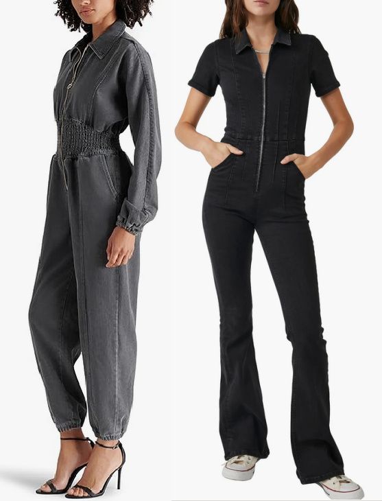 kelly clarkson black denim jumpsuit dupes 2