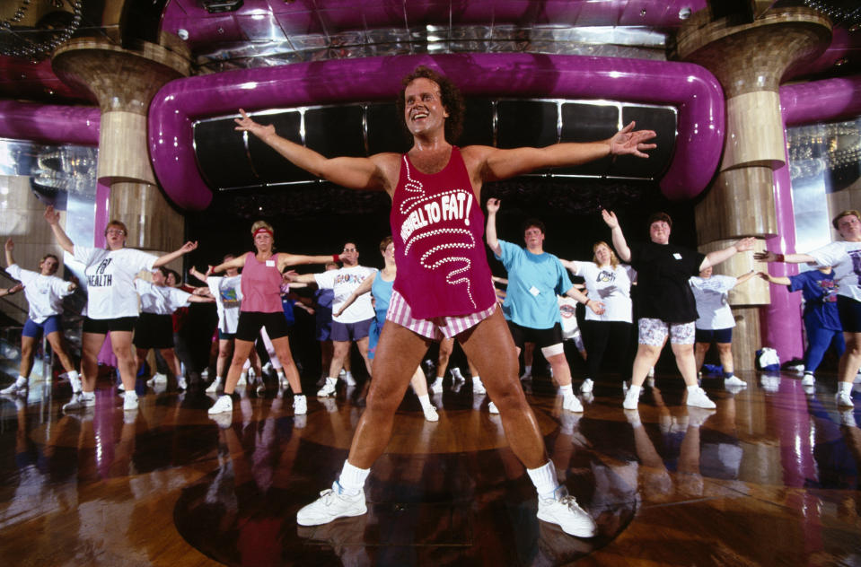 American fitness coach Richard Simmons during his Cruise to Lose, which sails through the Caribbean.