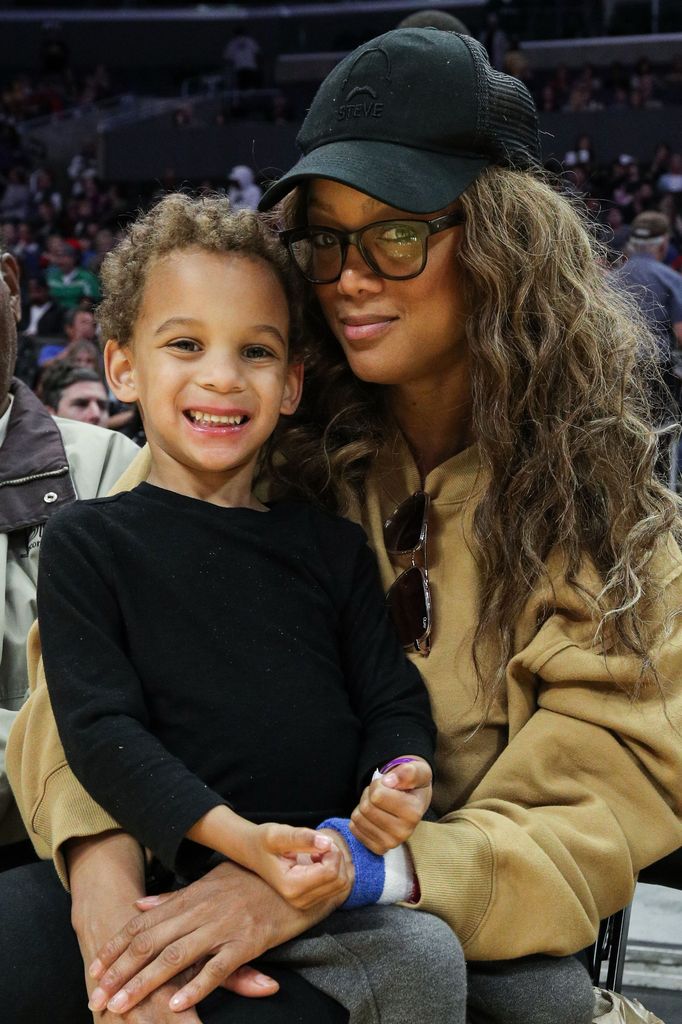 York Banks Asla and Tyra Banks
Celebrities attend Harlem Globetrotters game, Los Angeles, USA