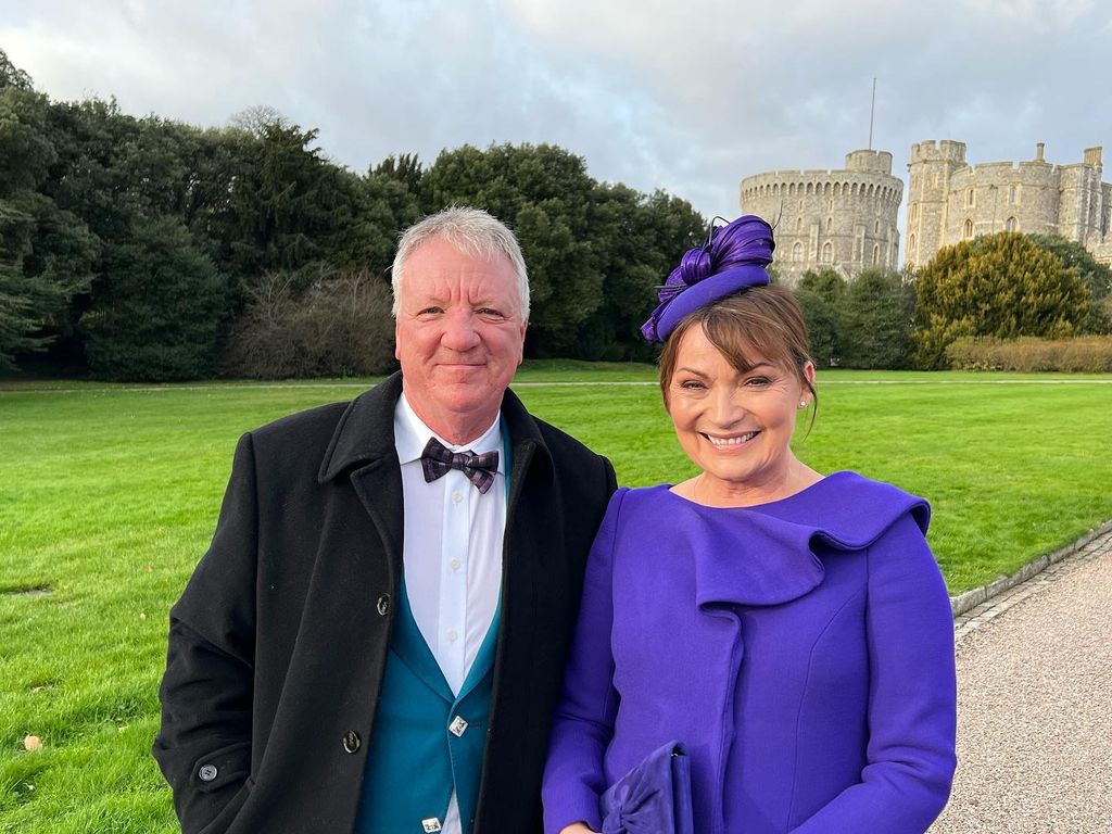 couple posing at windsor castle