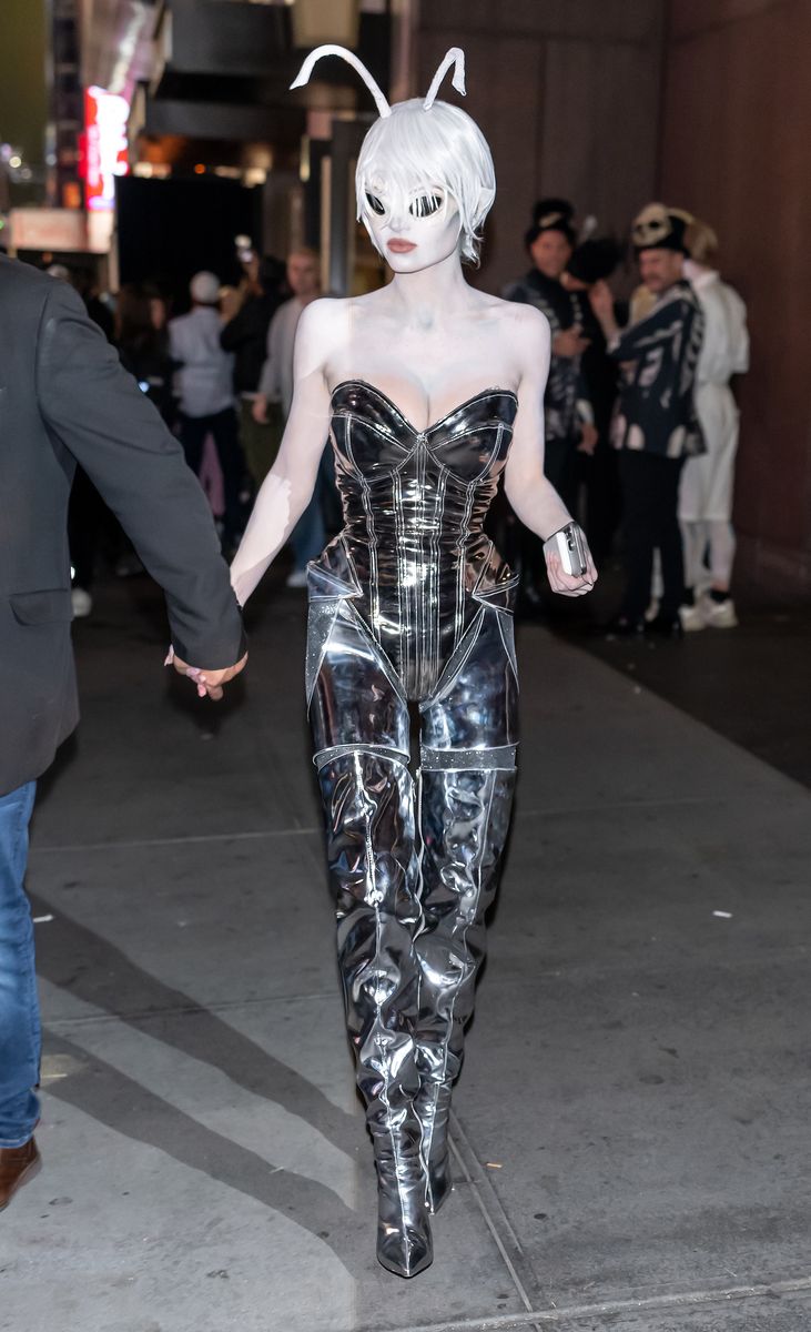 Leni Olumi Klum is seen leaving Heidi Klum's 23rd Annual Halloween Party at Hard Rock Hotel New York on October 31, 2024 in New York City. (Photo by Gilbert Carrasquillo/GC Images)