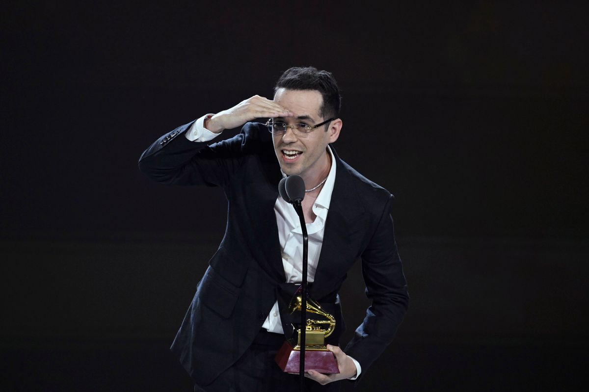  Edgar Barrera accepts the Producer of the Year award during the Premiere Ceremony for The 24th Annual Latin Grammy Awards on November 16, 2023, in Seville, Spain. (Photo by Carlos Alvarez/Getty Images for Latin Recording Academy)