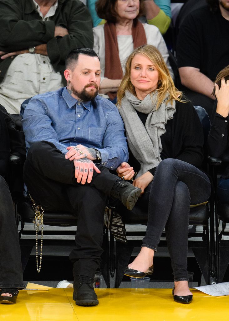 Benji Madden (L) and Cameron Diaz share two children