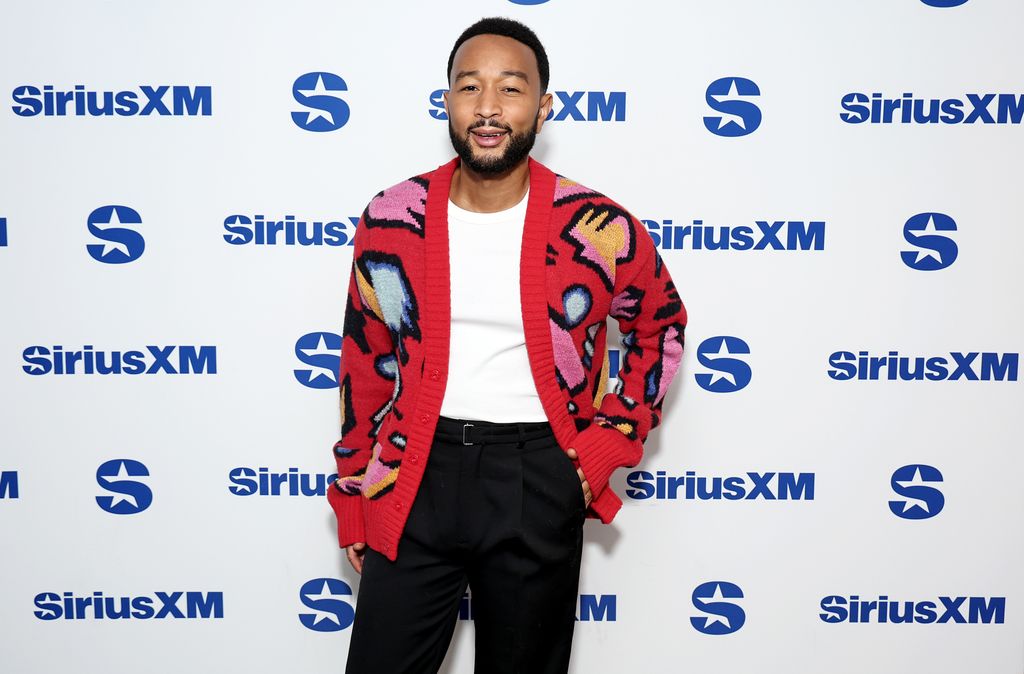 NEW YORK, NEW YORK - SEPTEMBER 05: John Legend visits SiriusXM at SiriusXM Studios on September 05, 2024 in New York City.