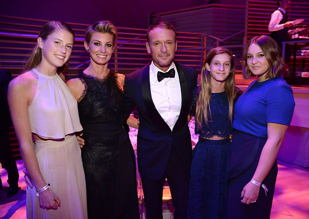 Tim shares Gracie, Maggie and Audrey with his wife, Faith Hill