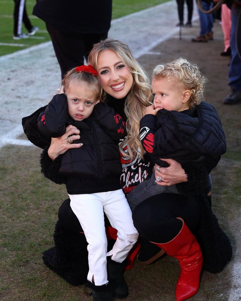 Brittany, Bronze and Sterling on the sidelines