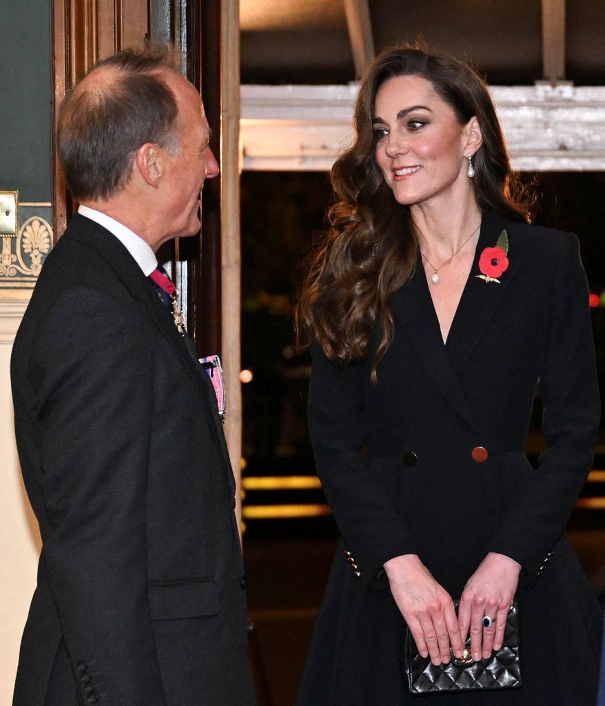 Kate Middleton in a black outfit