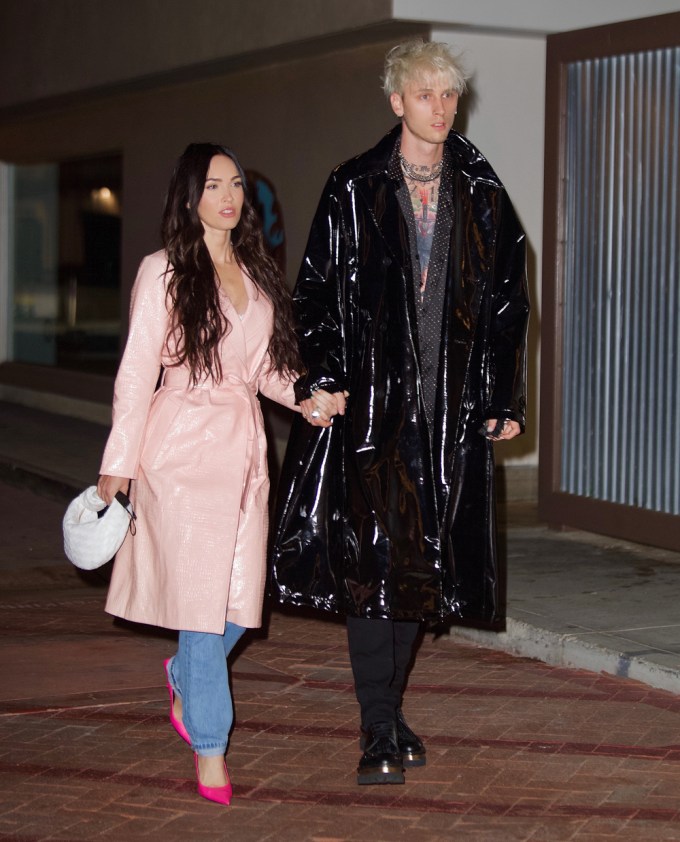 Megan Fox and Machine Gun Kelly Get Dinner at Lucky’s