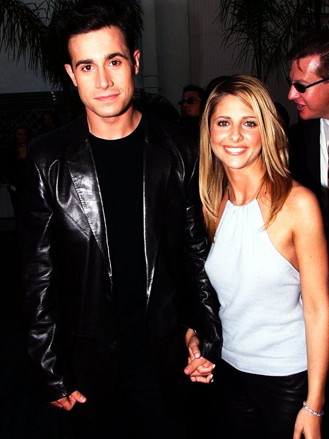 Freddie Prinze Jr. and Sarah Michelle Gellar during 9th Annual MTV Movie Awards at Sony Studios in Los Angeles, California