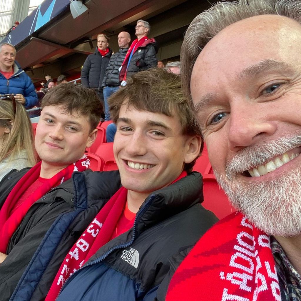 Marcus Wareing and his two sons, Jake and Archie 