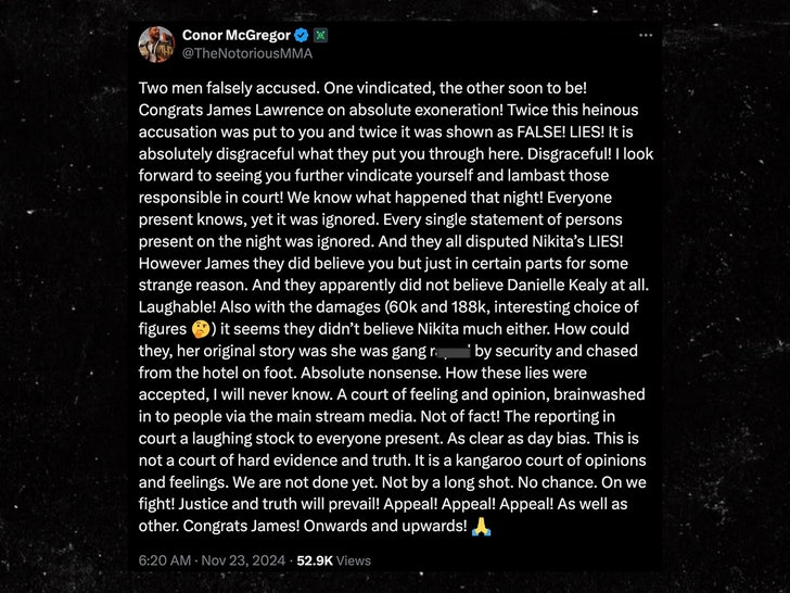 conor mcgregor tweet