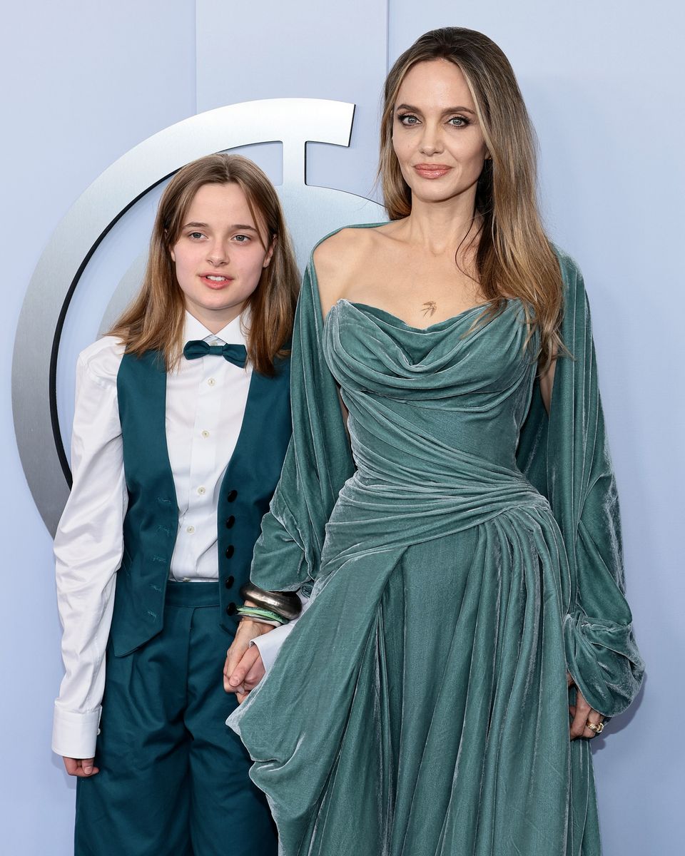 Vivienne Jolie and Angelina Jolie attend the The 77th Annual Tony Awards