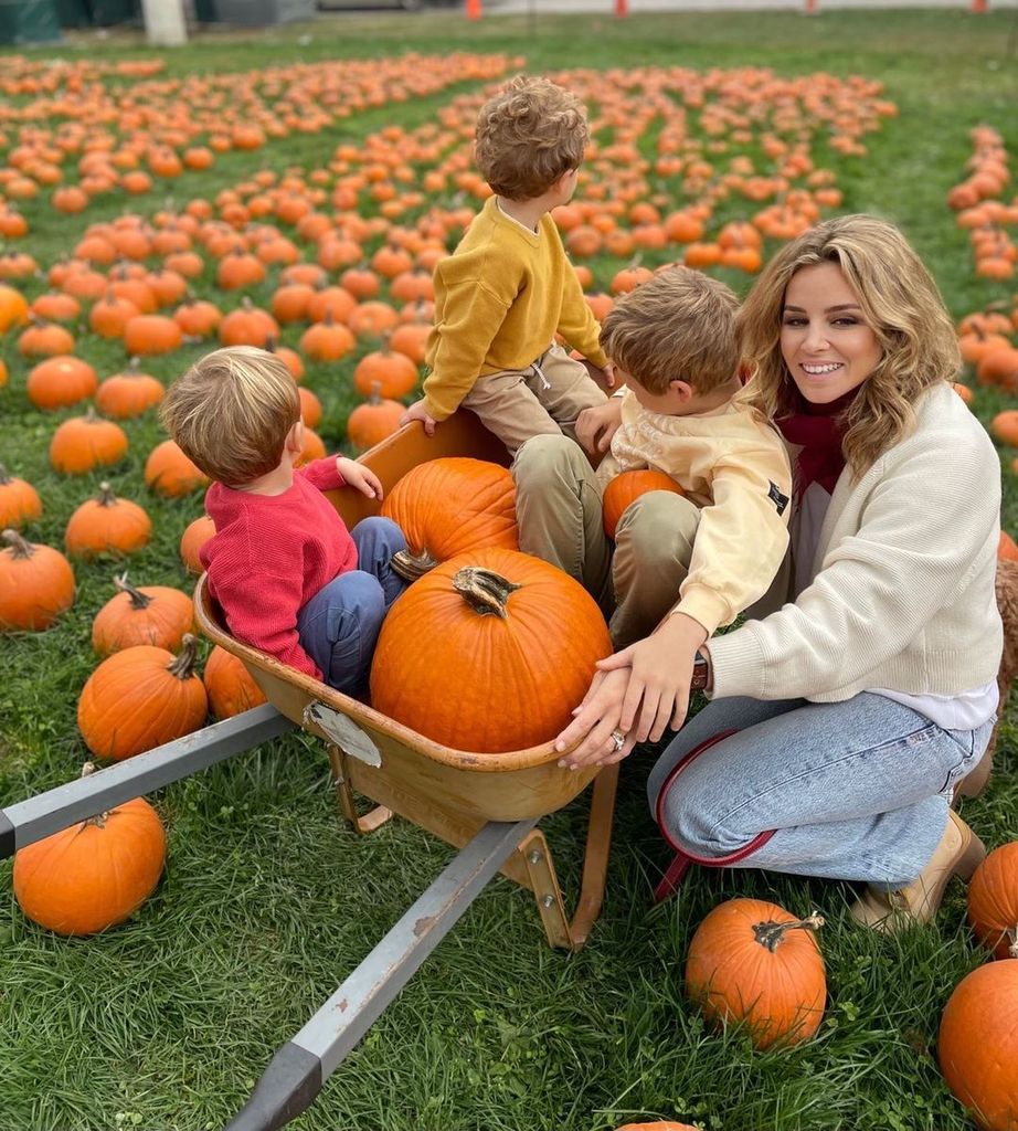 Alejandra with her three sons