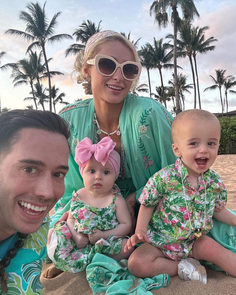 paris hilton and children in hawaii