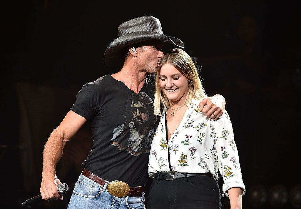 Gracie joined her dad onstage in 2015