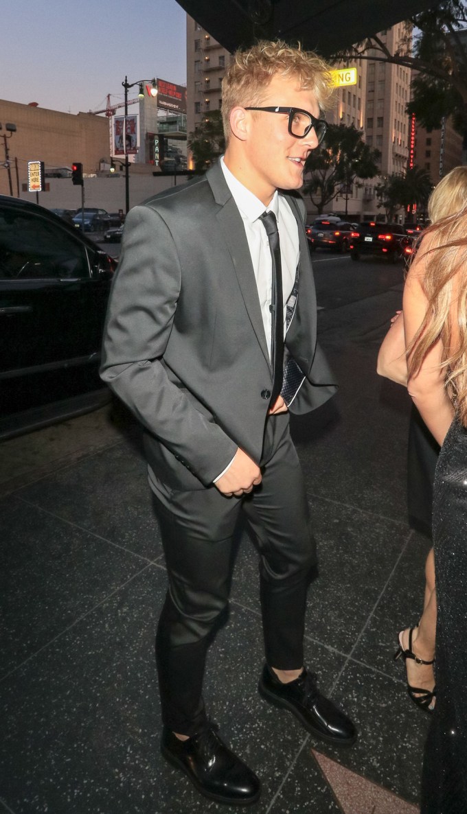 Jake Paul wearing a nice suit