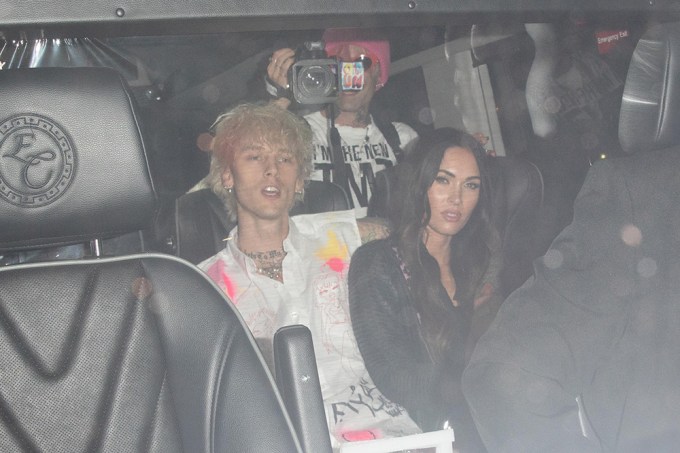 Megan Fox and Machine Gun Kelly in a Party Bus