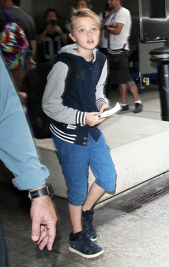 Shiloh Jolie at LAX in 2015