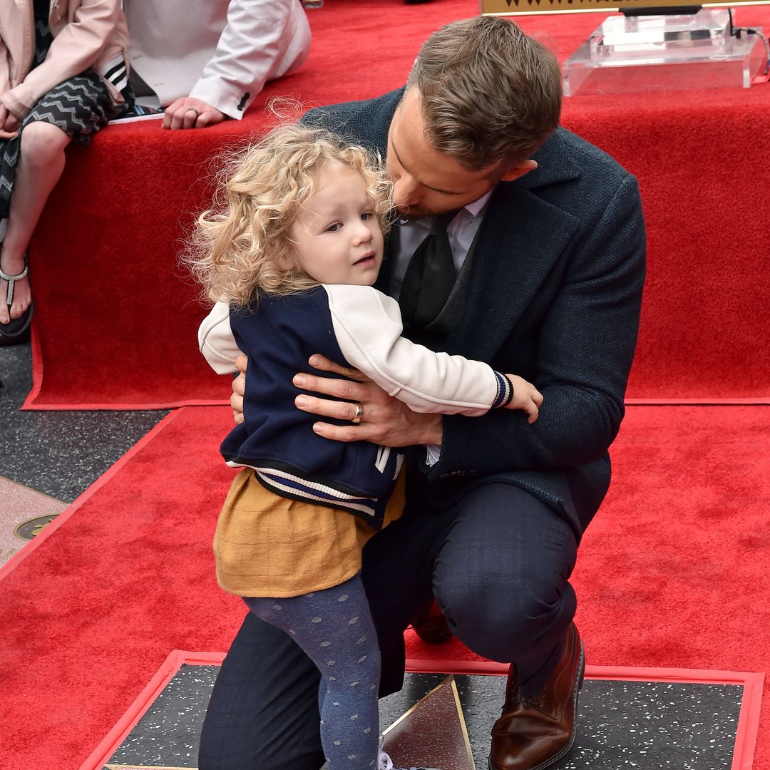 Actor Ryan Reynolds and daughter James Reynolds attend the ceremony honoring Ryan Reynolds with a Star on the Hollywood Walk of Fame on December 15, 2016 in Hollywood, California.