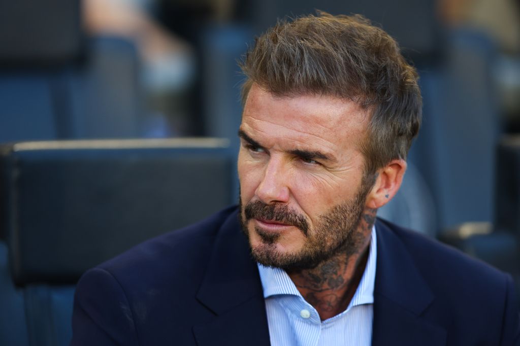 Inter Miami co-owner David Beckham looks on prior to a game between Atlanta United and Inter Miami at Chase Stadium on May 29, 2024 in Fort Lauderdale, Florida. (Photo by Megan Briggs/Getty Images)