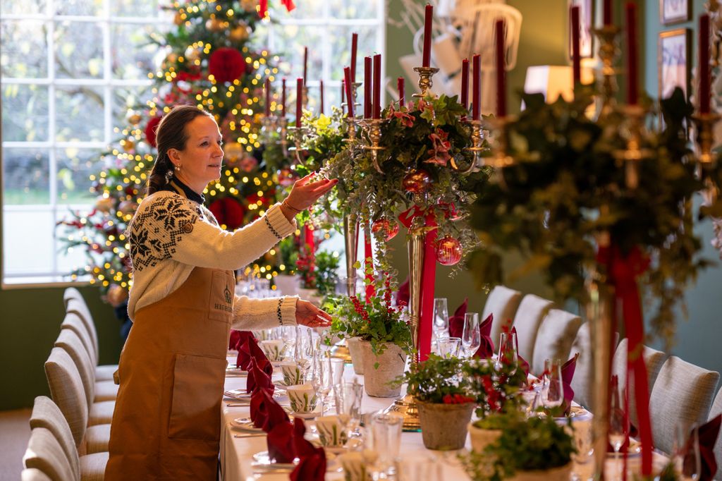 The perfect festive setting inside Highgrove's Orchard Room